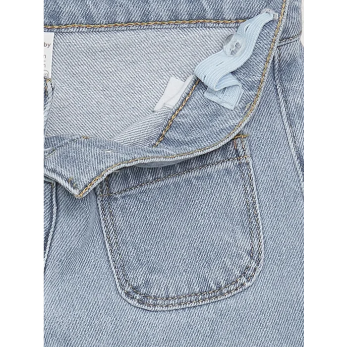 LCW baby Mavi Basic Kız Bebek Jean Pantolon