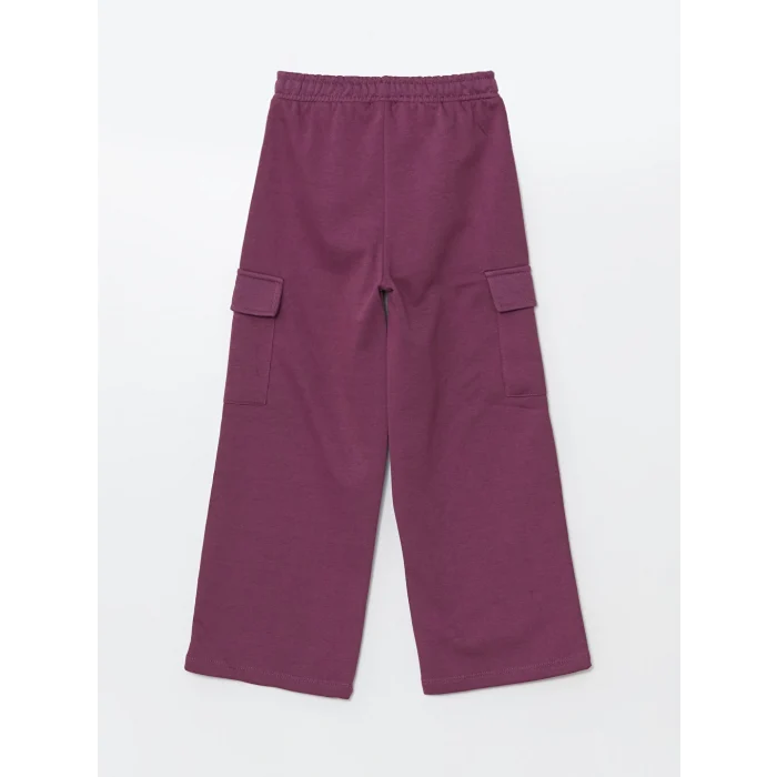 LCW Kids Mürdüm Beli Lastikli Kız Çocuk Kalın Jogger Eşofman Altı