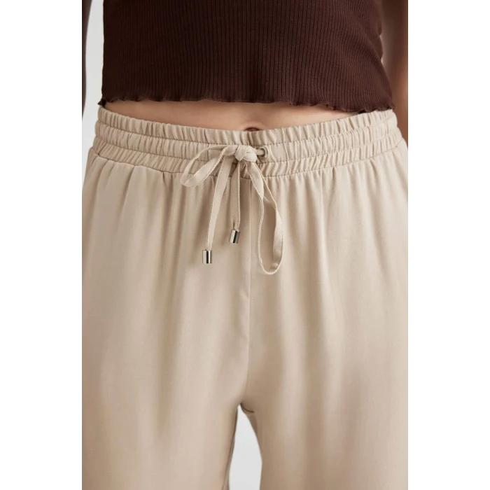 L3164 Cepli Beli Lastikli Dokuma Pantolon