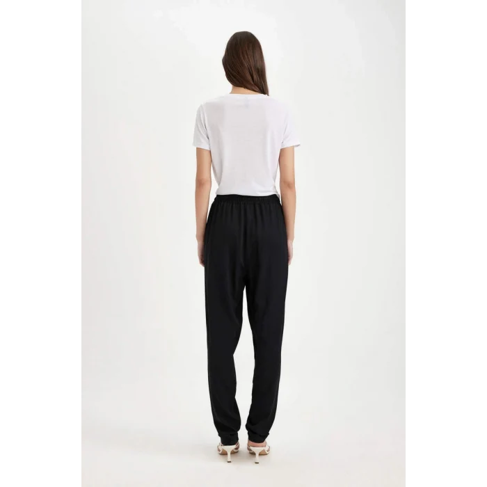 L3164 Harem Cepli Düz Paça Belmando Pantolon