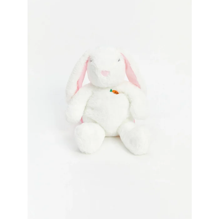 LCW ACCESSORIES Ekru Tavşan Figürlü Kız Çocuk Pelüş Sırt Çantası