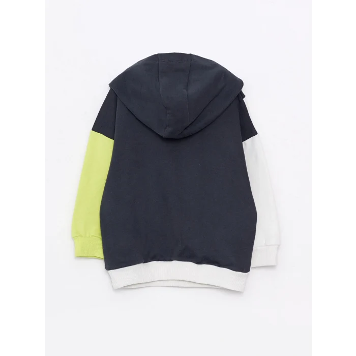 LCW baby Antrasit Uzun Kollu Baskılı Erkek Bebek Hoodie