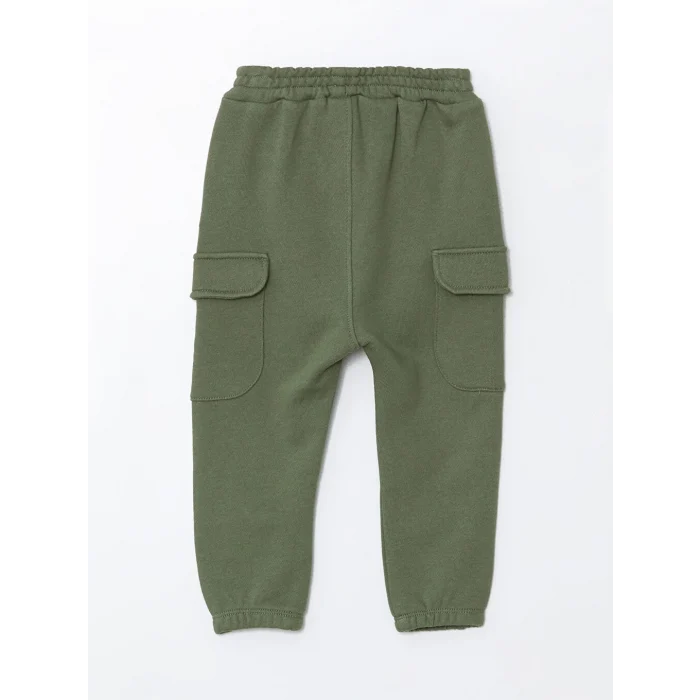 LCW baby Ekru Baskılı Erkek Bebek Sweatshirt ve Eşofman Alt 2li