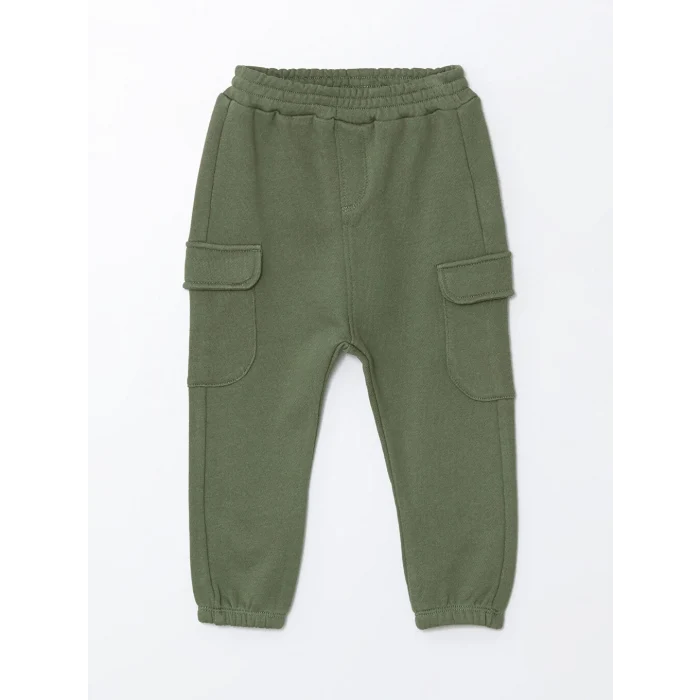 LCW baby Ekru Baskılı Erkek Bebek Sweatshirt ve Eşofman Alt 2li