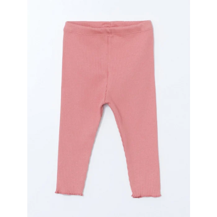 LCW baby Ekru Bisiklet Yaka Uzun Kollu Baskılı Kız Bebek Sweatshirt ve Tayt 2li Takım