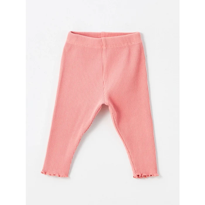 LCW baby Ekru Bisiklet Yaka Uzun Kollu Minnie Mouse Baskılı Kız Bebek Sweatshirt ve Tayt 2li Takım