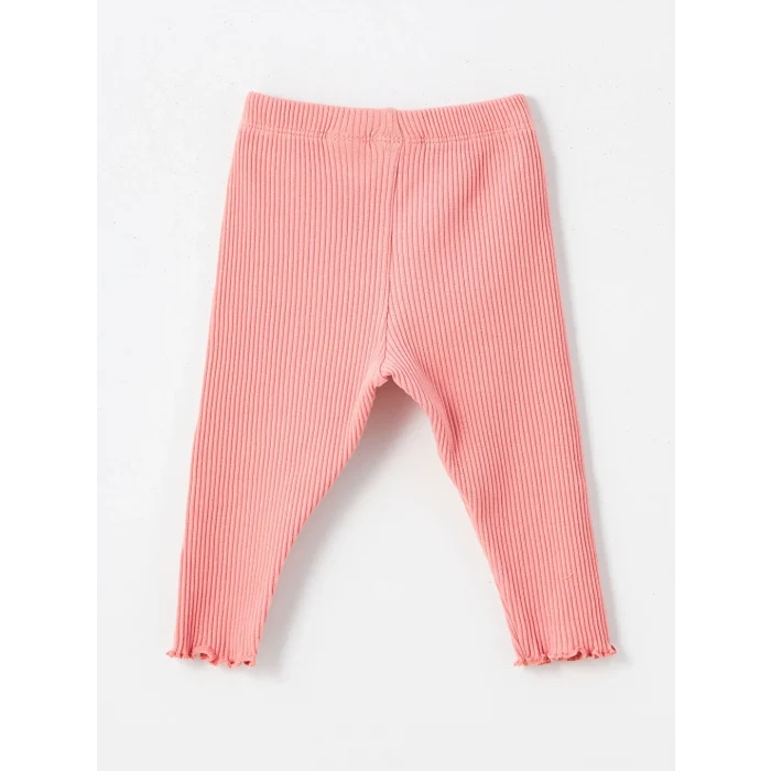 LCW baby Ekru Bisiklet Yaka Uzun Kollu Minnie Mouse Baskılı Kız Bebek Sweatshirt ve Tayt 2li Takım