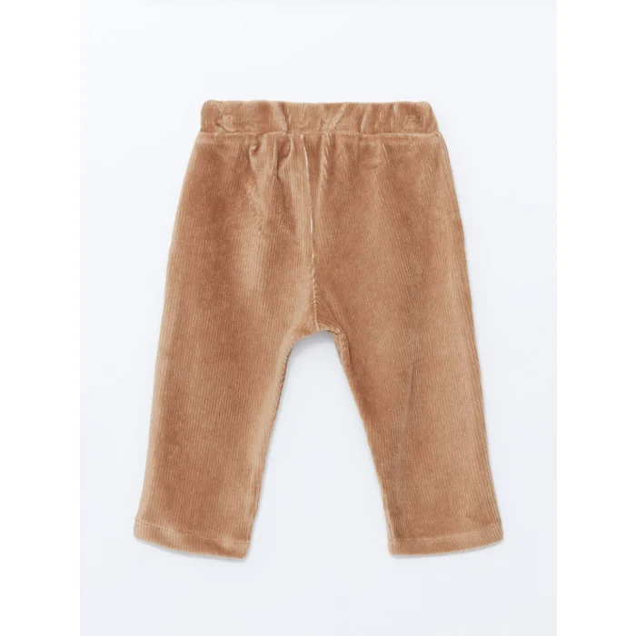 LCW baby Ekru Nakışlı Erkek Bebek Sweatshirt ve Pantolon 2li