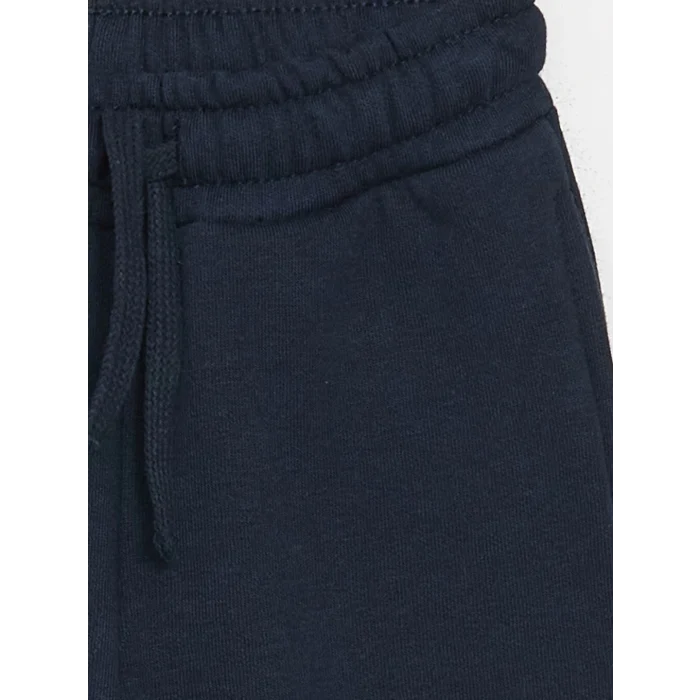 LCW baby Ekru Polo Yaka Uzun Kollu Baskılı Erkek Bebek Sweatshirt ve Pantolon 2li Takım