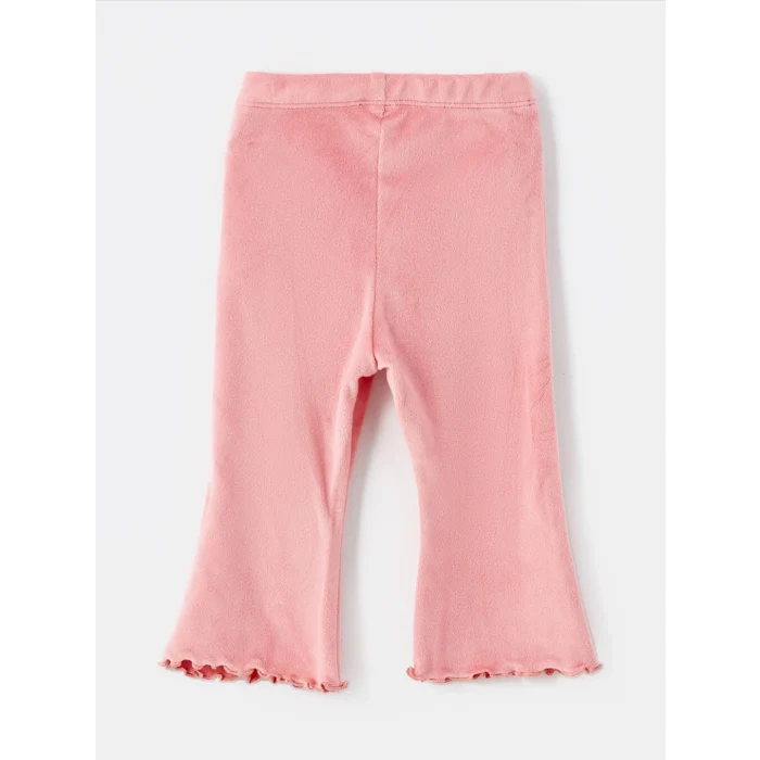 LCW baby Ekru Puantiyeli Kız Bebek Sweatshirt ve Tayt 2li Takım