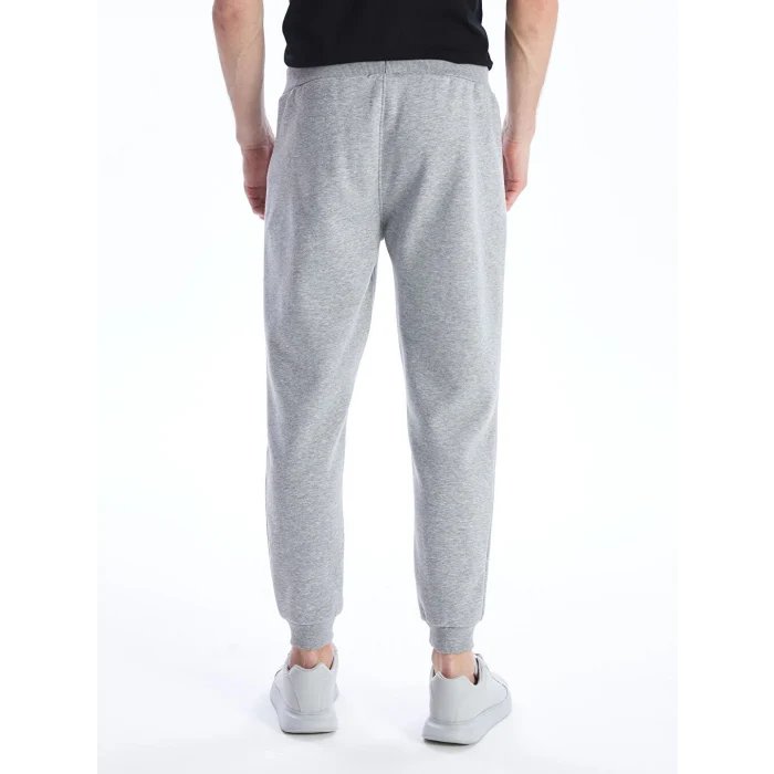 LCW Casual Gri Slim Fit Erkek Kalın Eşofman Altı