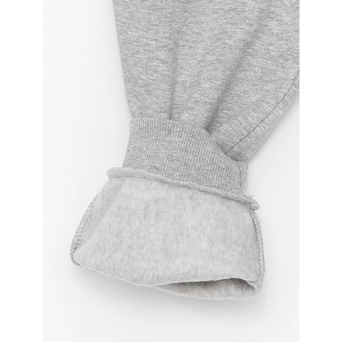 LCW Casual Gri Slim Fit Erkek Kalın Eşofman Altı