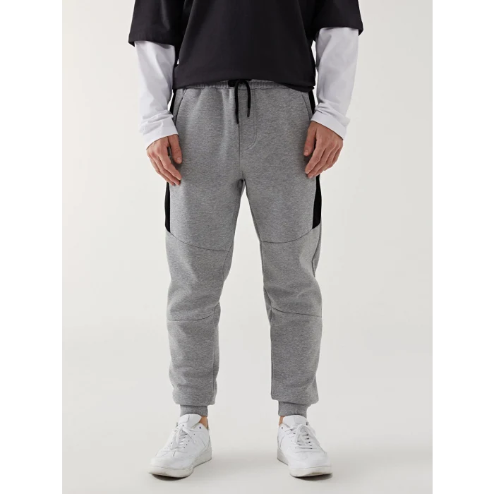 LCW Casual Gri Standart Kalıp Erkek Kalın Jogger Eşofman Altı