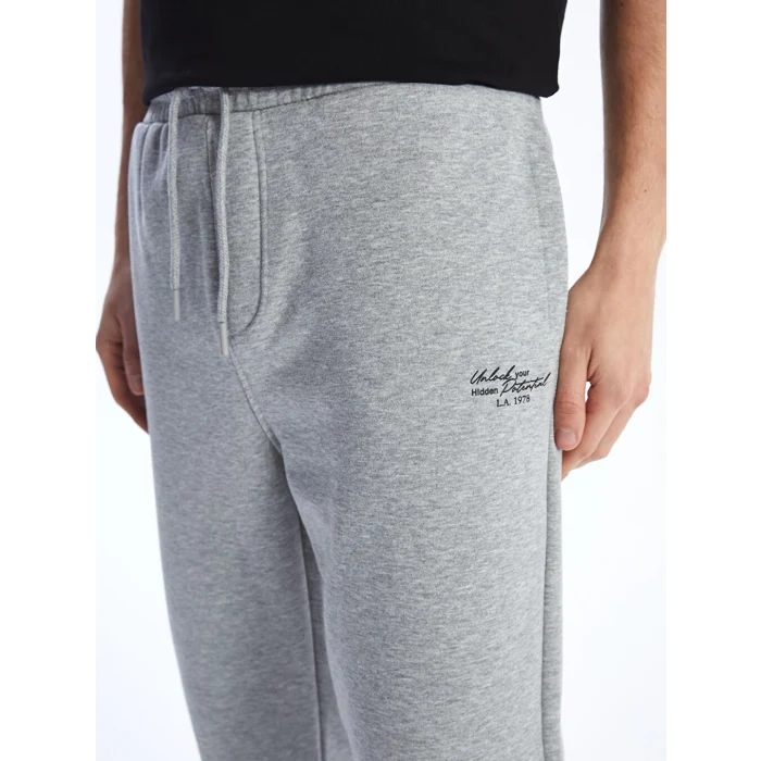 LCW Casual Gri Standart Kalıp Erkek Kalın Jogger Eşofman Altı