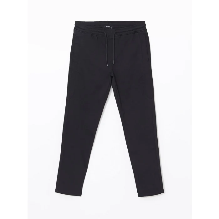 LCW Casual Siyah Slim Fit Armürlü Erkek Pantolon