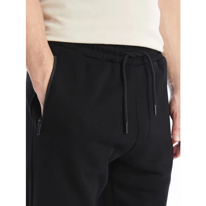 LCW Casual Siyah Slim Fit Erkek Kalın Eşofman Altı