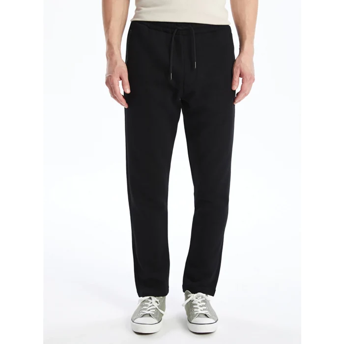 LCW Casual Siyah Slim Fit Erkek Kalın Eşofman Altı