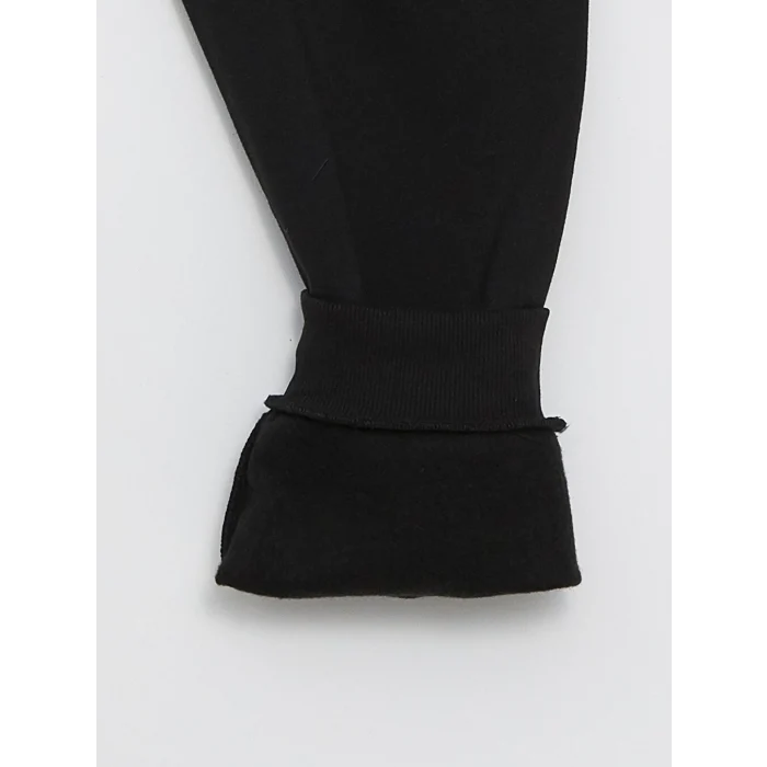 LCW Casual Siyah Slim Fit Erkek Kalın Jogger Eşofman Altı