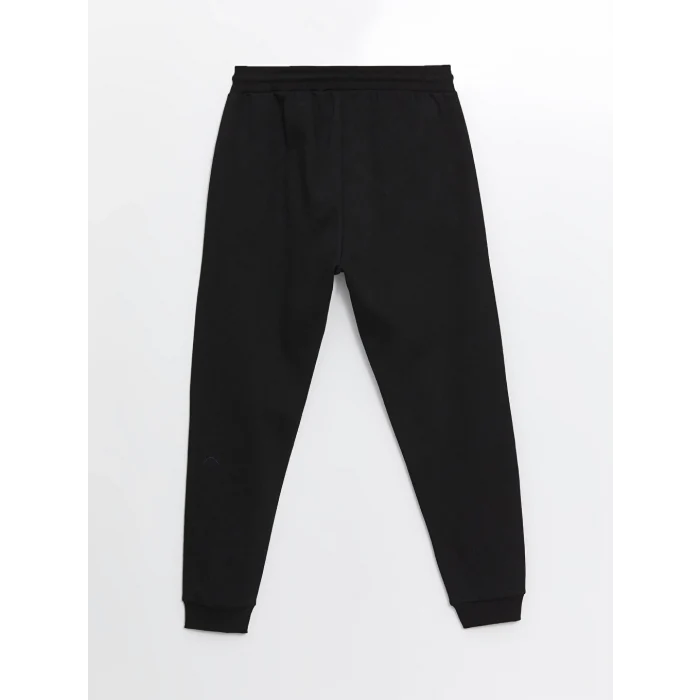 LCW Casual Siyah Slim Fit Erkek Kalın Jogger Eşofman Altı