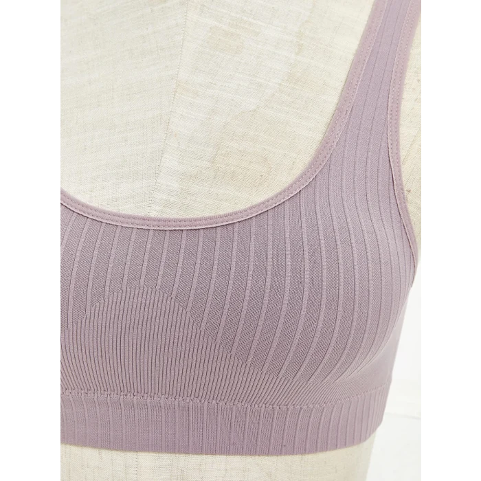 LCW DREAM Lila Balensiz Dolgusuz Düz Seamless Sporcu Sütyen