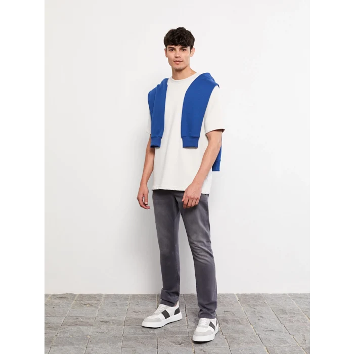 LCW Jeans Gri 750 Slim Fit Erkek Jean Pantolon