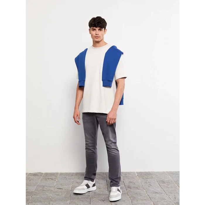 LCW Jeans Gri 750 Slim Fit Erkek Jean Pantolon