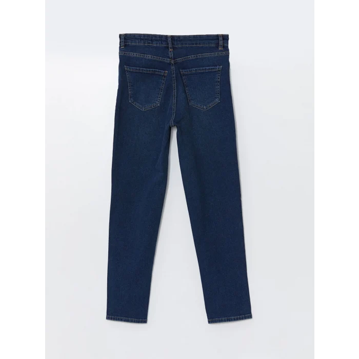 LCW Jeans İndigo Mom Fit Kadın Jean Pantolon