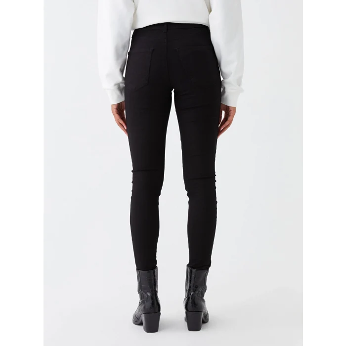 LCW Jeans Siyah Jüpiter Süper Skinny Fit Kadın Jean Pantolon