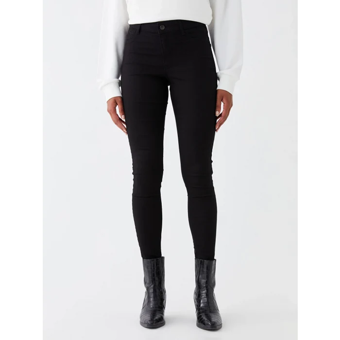 LCW Jeans Siyah Jüpiter Süper Skinny Fit Kadın Jean Pantolon