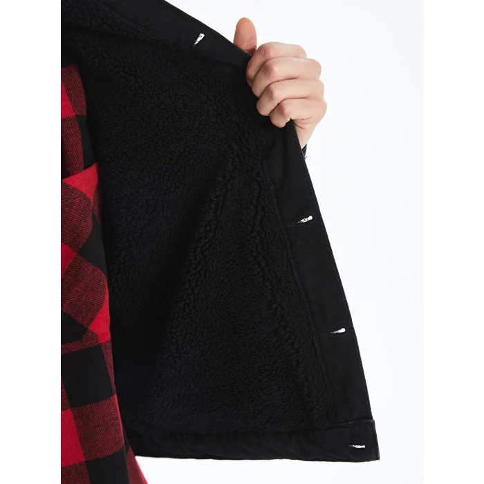 LCW Jeans Siyah Standart Kalıp Erkek Jean Ceket