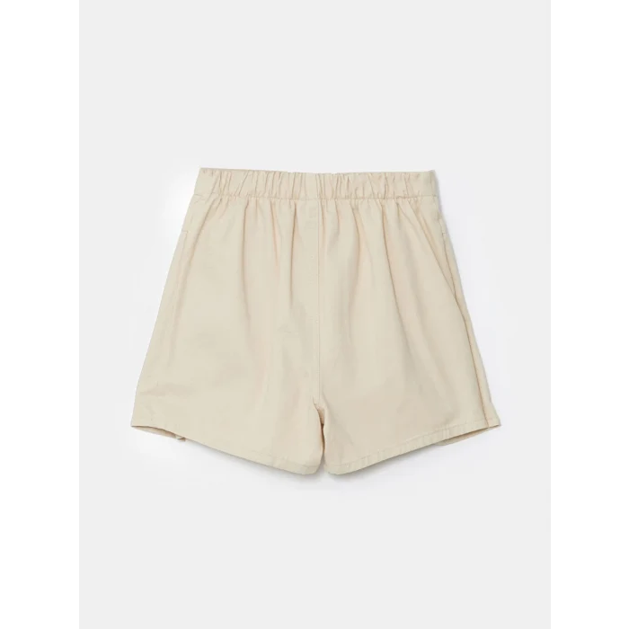 LCW Kids Bej Beli Lastikli Kız Çocuk Şort Etek