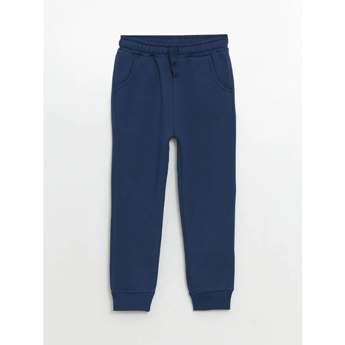 LCW Kids Bej Bisiklet Yaka Baskılı Erkek Bebek Sweatshirt ve Eşofman Alt 2li Takım