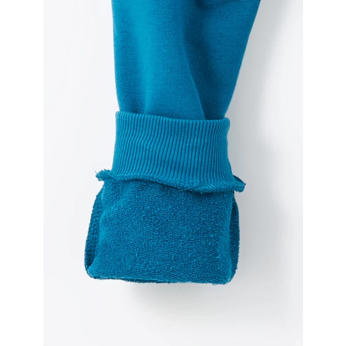 LCW Kids Bej Bisiklet Yaka Çizgili Erkek Çocuk Sweatshirt ve Eşofman Alt 2li