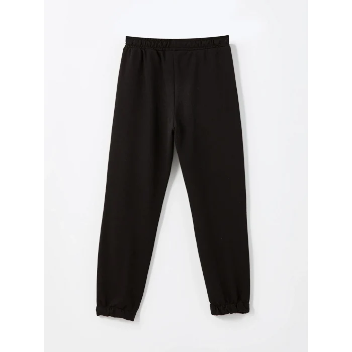 LCW Kids Ekru Bisiklet Yaka Kız Çocuk Sweatshirt ve Eşofman Altı