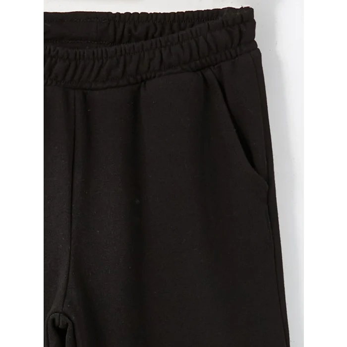 LCW Kids Ekru Bisiklet Yaka Kız Çocuk Sweatshirt ve Eşofman Altı