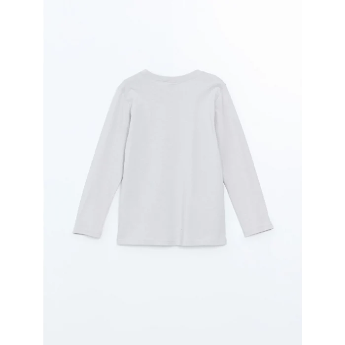 LCW Kids Gri Bisiklet Yaka Erkek Çocuk Pijama Takımı