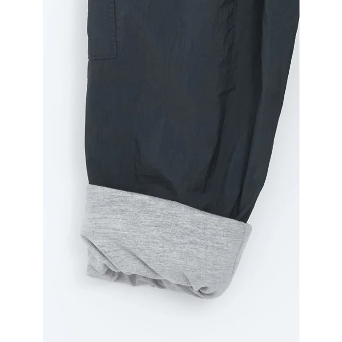 LCW Kids Gri Bisiklet Yaka Uzun Kollu Baskılı Erkek Bebek Sweatshirt ve Eşofman Alt 2li Takım