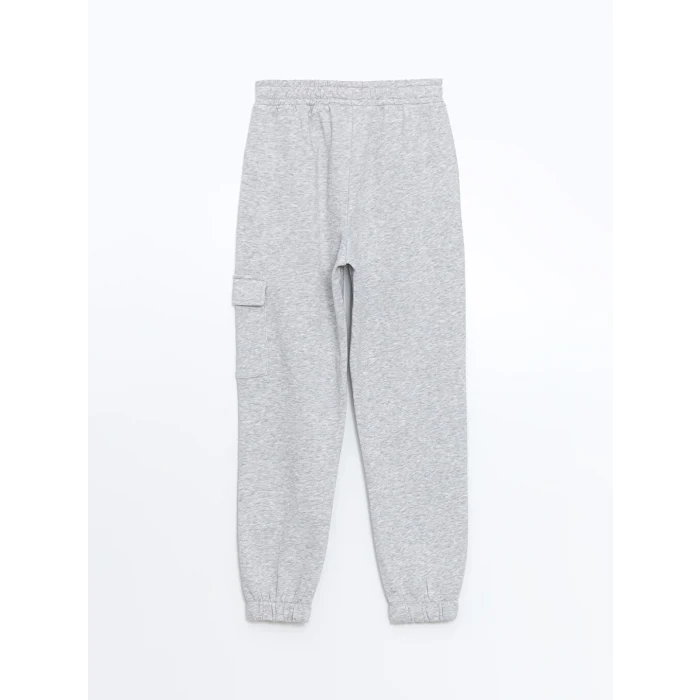 LCW Kids Gri Kapüşonlu Kız Çocuk Kalın Eşofman Takım