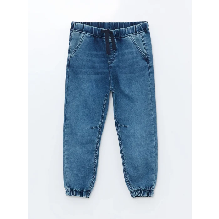 LCW Kids İndigo Beli Lastikli Basic Erkek Çocuk Jean Pantolon