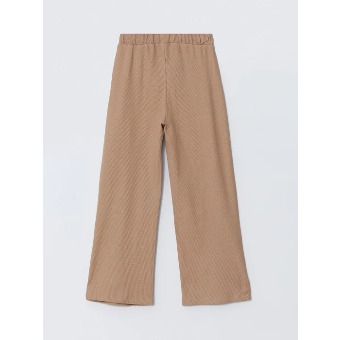 LCW Kids Kahverengi Beli Lastikli Kız Çocuk Eşofman Altı