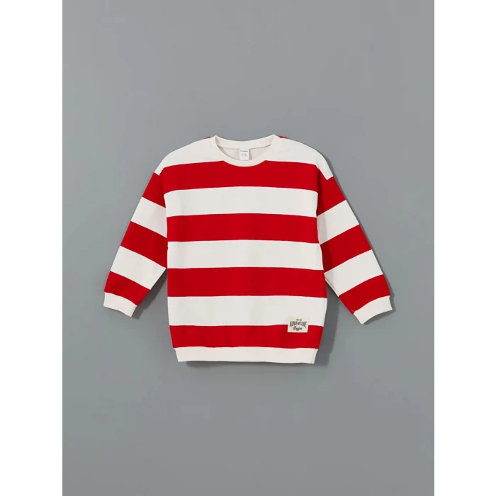 LCW Kids Kırmızı Bisiklet Yaka Erkek Çocuk Sweatshirt ve Eşofman Alt 2li