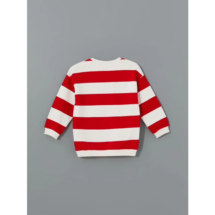 LCW Kids Kırmızı Bisiklet Yaka Erkek Çocuk Sweatshirt ve Eşofman Alt 2li