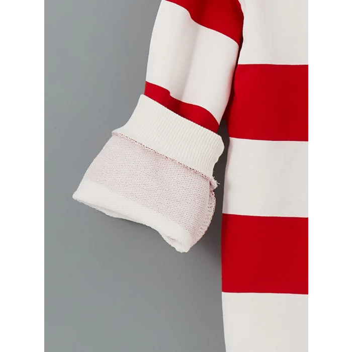 LCW Kids Kırmızı Bisiklet Yaka Erkek Çocuk Sweatshirt ve Eşofman Alt 2li