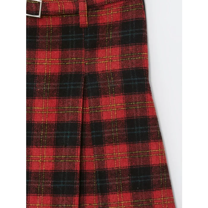 LCW Kids Kırmızı Kız Çocuk Ekose Etek