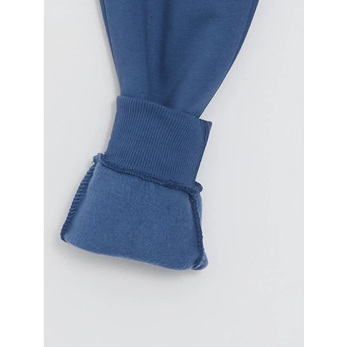 LCW Kids Lacivert Beli Lastikli Baskılı Erkek Çocuk Jogger Eşofman Altı