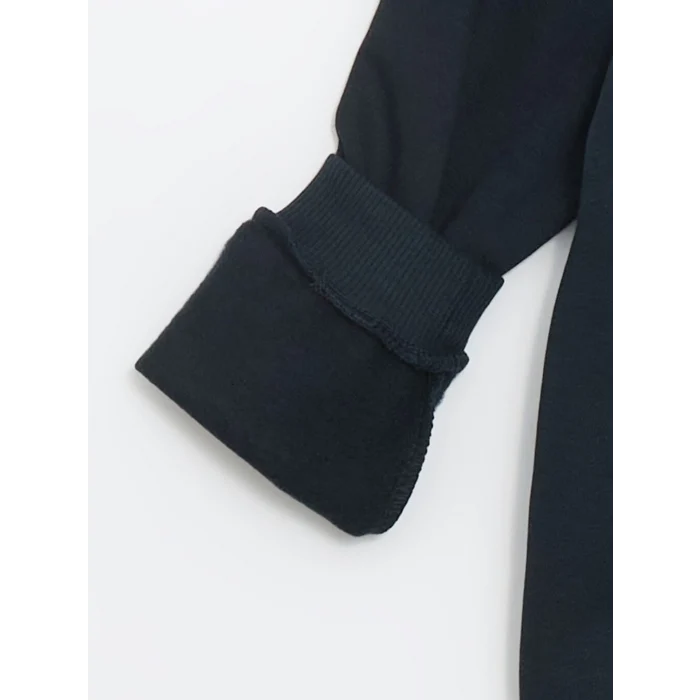 LCW Kids Lacivert Bisiklet Yaka Baskılı Erkek Çocuk Sweatshirt ve Eşofman Alt 2li Takım