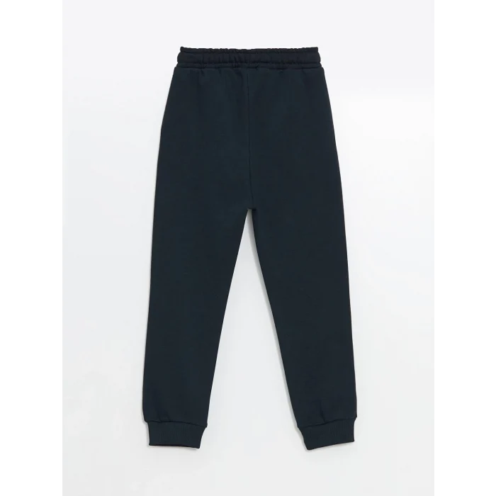 LCW Kids Lacivert Bisiklet Yaka Baskılı Erkek Çocuk Sweatshirt ve Eşofman Alt 2li Takım