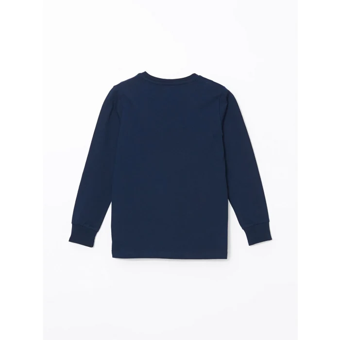 LCW Kids Lacivert Bisiklet Yaka Erkek Çocuk Pijama Takımı