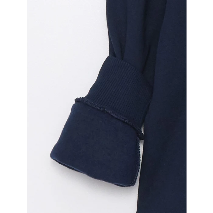 LCW Kids Lacivert Kapüşonlu Erkek Çocuk Kalın Sweatshirt