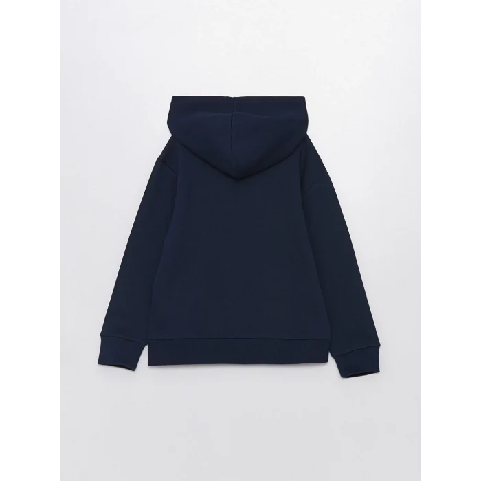 LCW Kids Lacivert Kapüşonlu Erkek Çocuk Kalın Sweatshirt